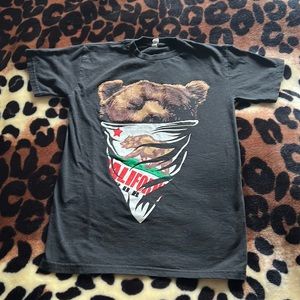 California state T-shirt small California bear California flag black tea